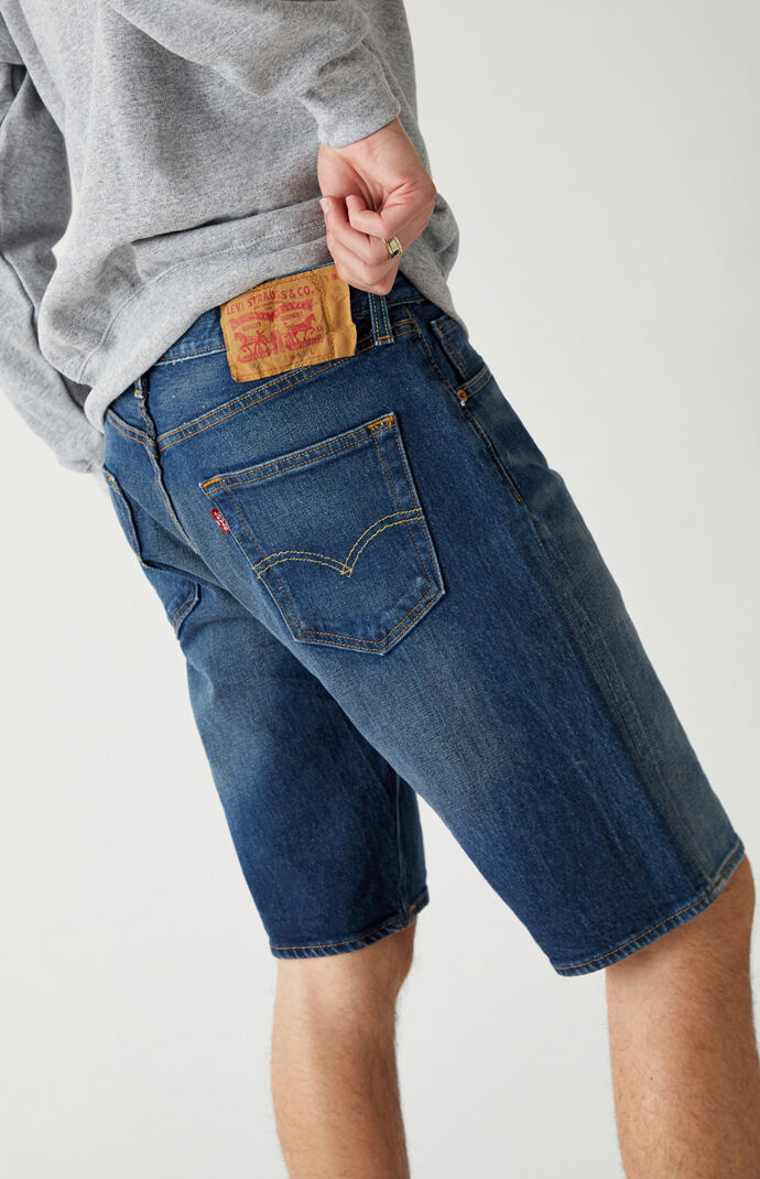 Dark Indigo 501 Hemmed Denim Shorts