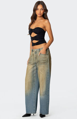 Ariella Cut Out Strapless Top image number 4