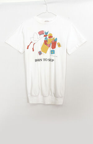 Upcycled Born to Shop T-Shirt image number 1