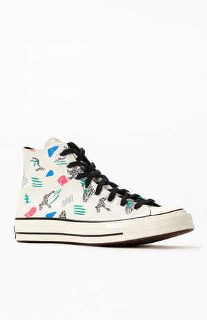 Chuck 70 Hi Top '80s Print Shoes image number 1