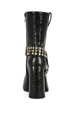 Women's Dyzma Black Platform Booties image number 3