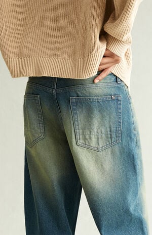 Dylan Baggy Jeans Dark Blue Green Tint image number 4