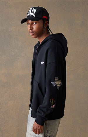 x Pacsun United States Grand Prix 2025 Austin Texas Zip Up Hoodie image number 4