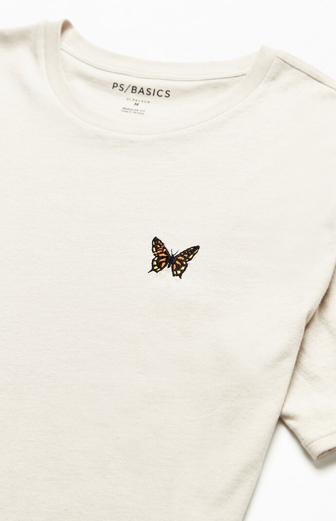 Embroidered Butterfly T-Shirt