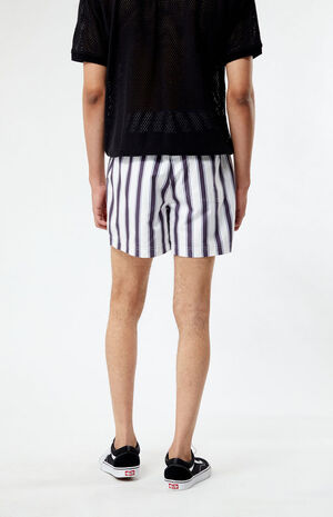 Charcoal Stripe 4.5 Swim Trunks image number 4