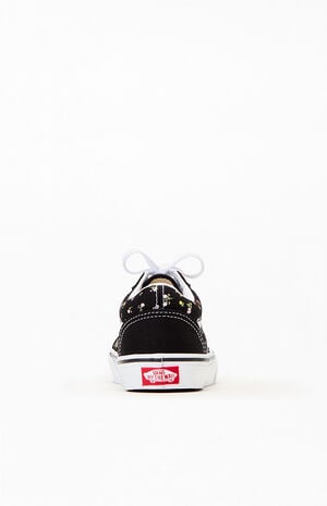 Kids Canvas Floral Old Skool Shoes image number 3