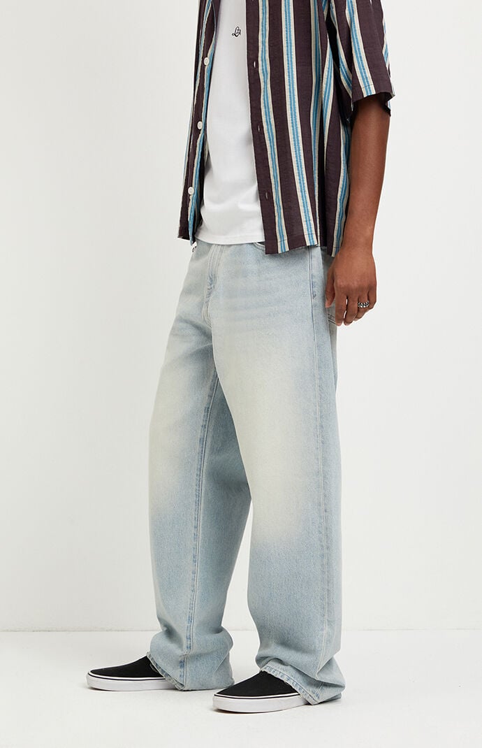 Pacsun Dylan Baggy Jeans Light Wash Tinted