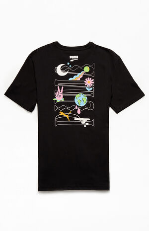 Eco Black Downtown Graphic T-Shirt Eco Black Downtown Graphic T-Shirt image number null