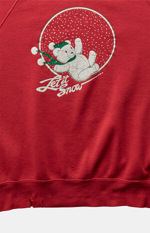 '80s Let It Snow Crew Neck Sweatshirt image number 3