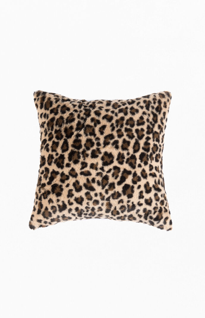 Jill Leopard Print Square Throw Pillow