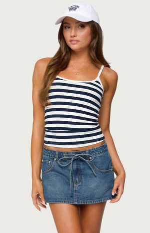 Bailee Striped Ribbed Tank Top image number 1