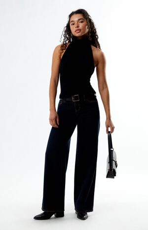 Open Back Halter Sweater Top image number 4