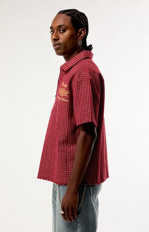 by Pacsun Stamp Logo Woven Shirt image number 3
