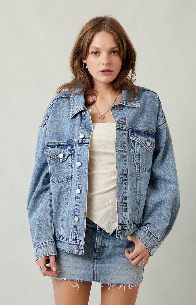 Pacsun Light Indigo Relaxed Denim Trucker Jacket | Pacsun