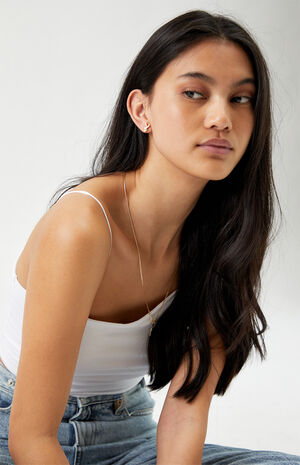 By PacSun Gold Bunny Stud Earrings image number 3