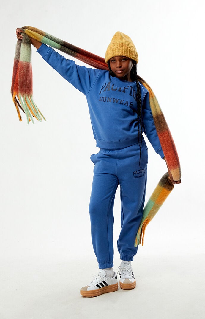 Pacsun Kids Blue Crew Neck Sweatshirt