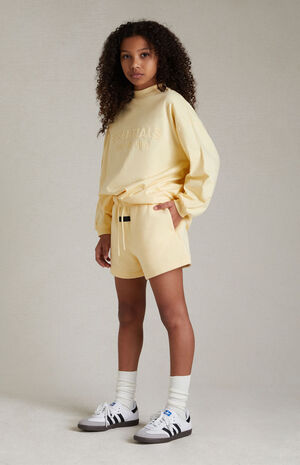 Essentials Garden Yellow Running Sweat Shorts image number 1