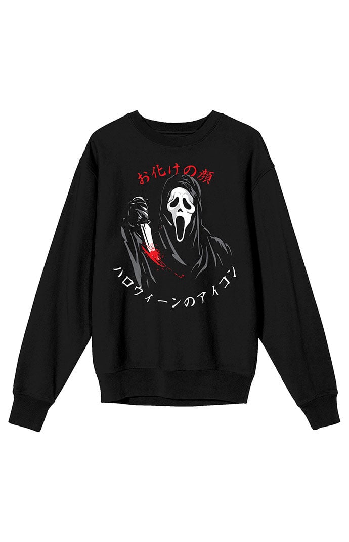 PacSun Ghostface Kanji Crew Neck Sweatshirt