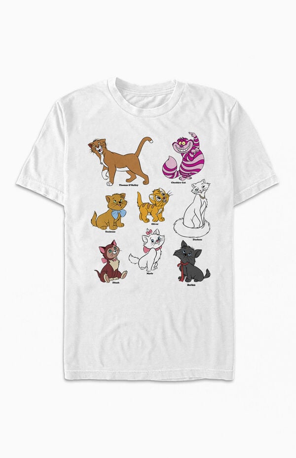 Disney Cats Grid T-Shirt