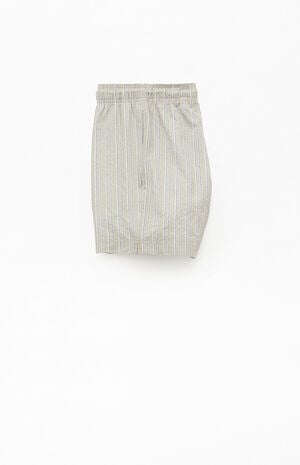 Sunset Striped Seersucker 4.5" Swim Trunks image number 3