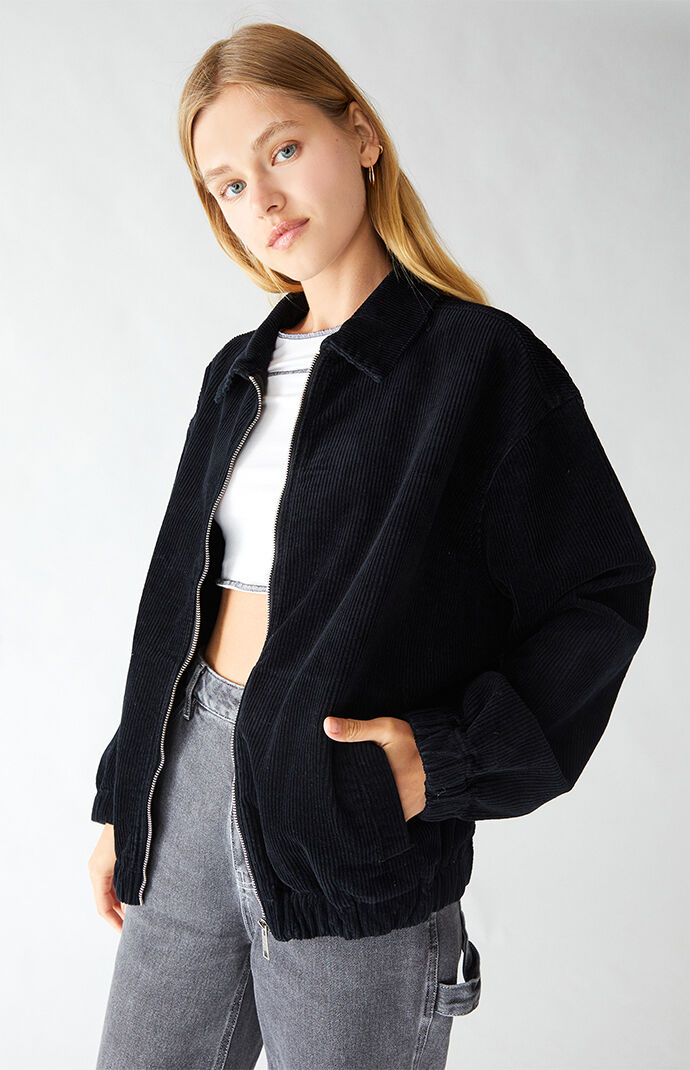 Corduroy zipper clearance jacket
