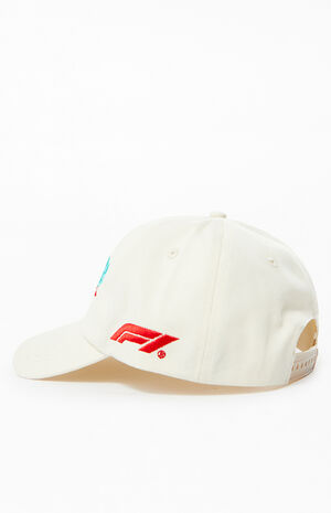 x PacSun Cream Melbourne Australia Southern Land Twill Snapback Hat image number 3