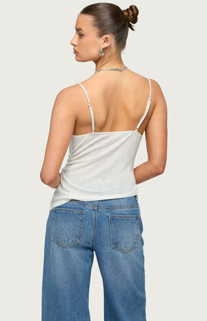 Asymmetric Cowl Neck Tank Top image number 3