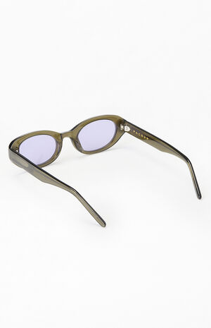 Green Eli Round Sunglasses image number 4