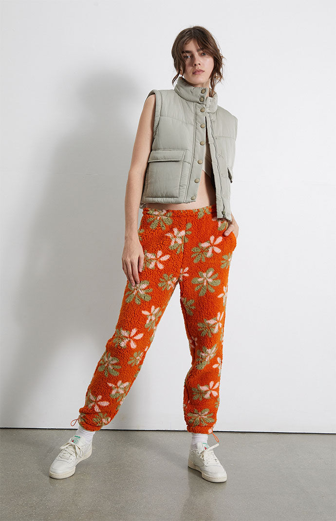 Floral sweatpants best sale