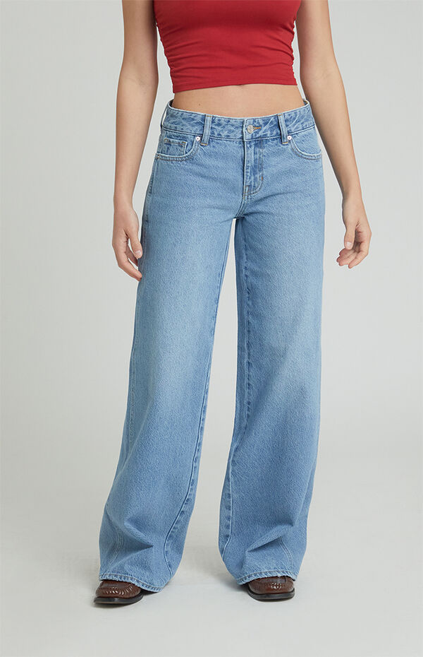 Pacsun Casey Low Rise Baggy Jeans Dark Indigo