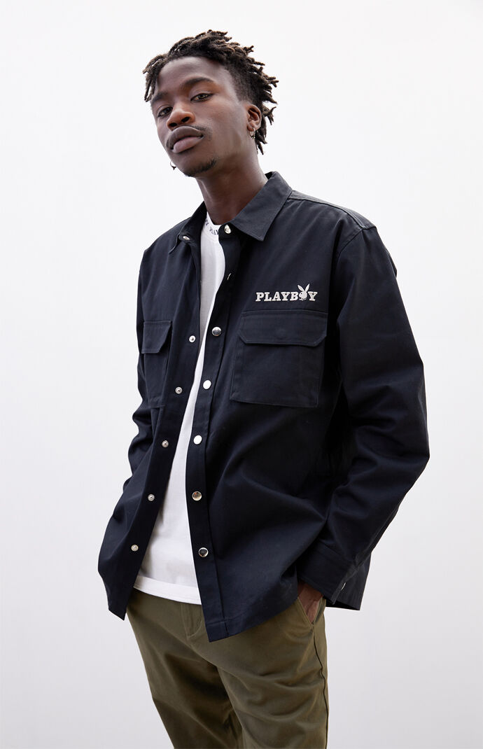 By PacSun Lock Up Long Sleeve Button Up Shirt