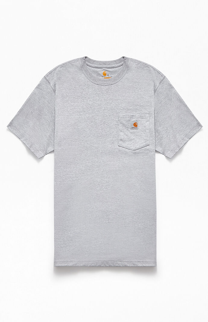 Gray Workwear Pocket T-Shirt