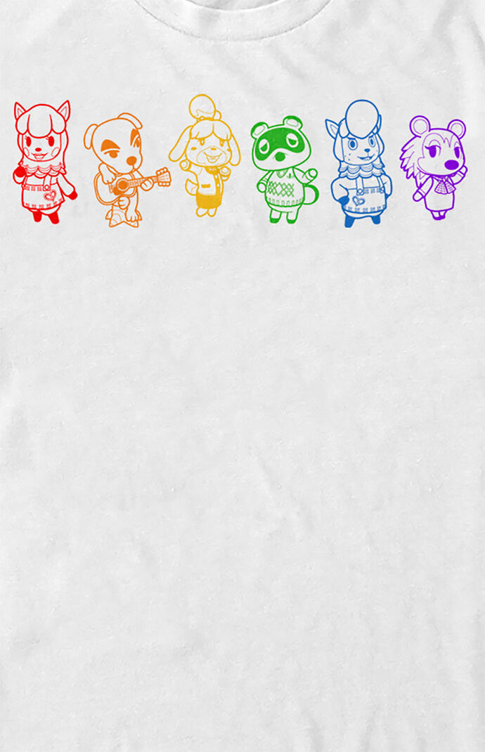 Animal Crossing Rainbow T-Shirt