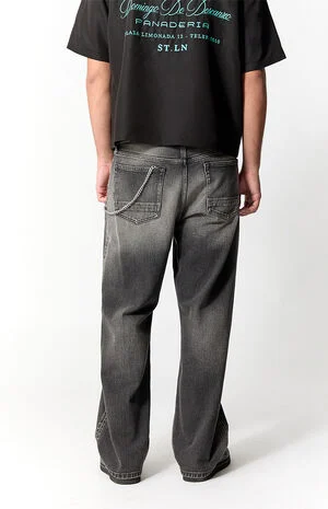 Dylan Baggy Jeans Chain Vintage Wash Black image number 4