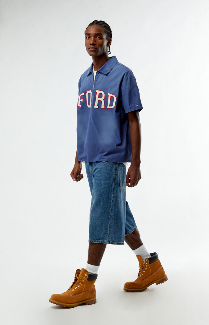 FORD Half Zip Stud Shirt