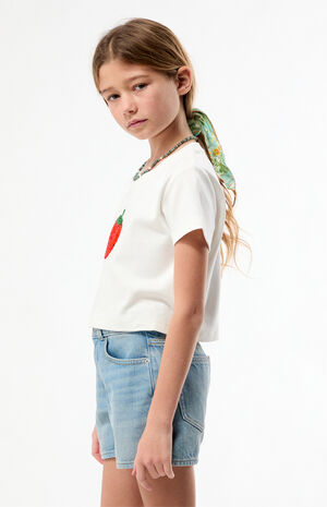 Baggy Denim Shorts Medium Blue image number 3