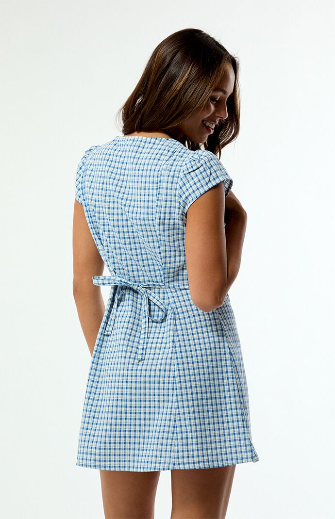 Rhythm Lola Gingham Cap Sleeve Mini Dress