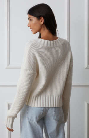 Becca Overlapped V-Neck Sweater image number 4