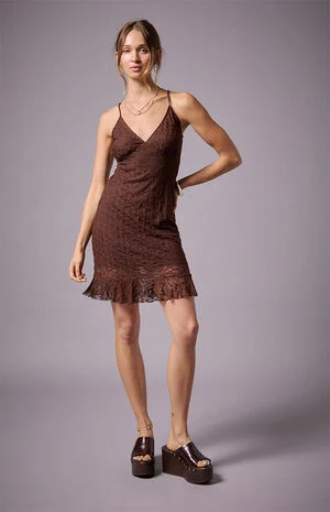 Anya Lace Mini Dress image number 1