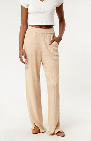 Cable Knit Pull-On Pants image number 2