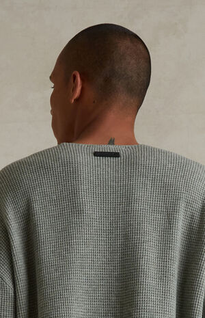 Concrete Heather Waffle Knit Short Sleeve T-Shirt image number 6