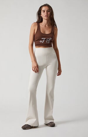 PAC WHISPER Active Ivory Franchise Flare Yoga Pants image number 6