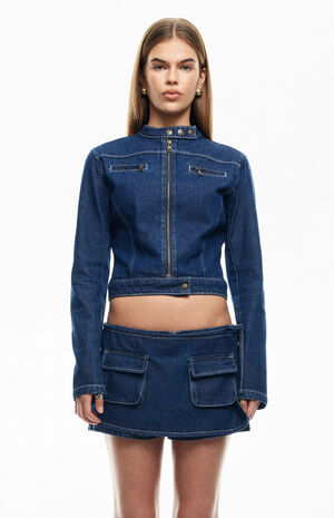 Bella Denim Moto Jacket image number 2