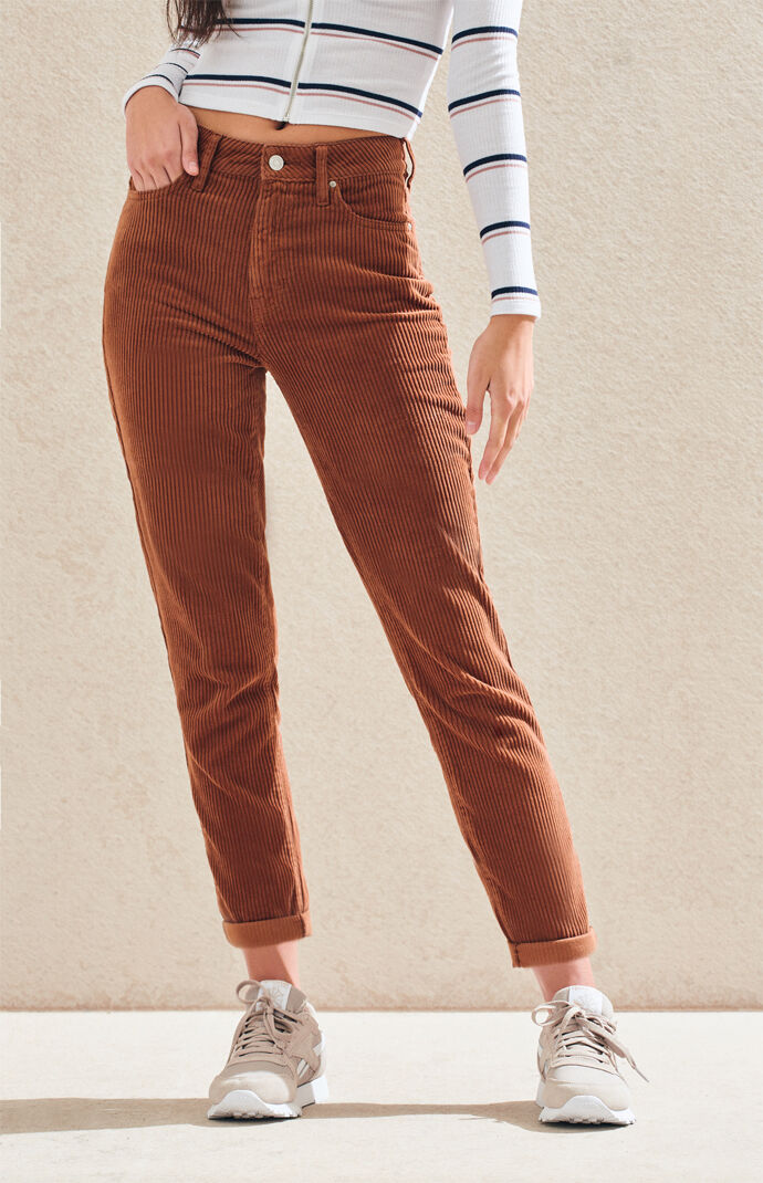 cord mom jeans