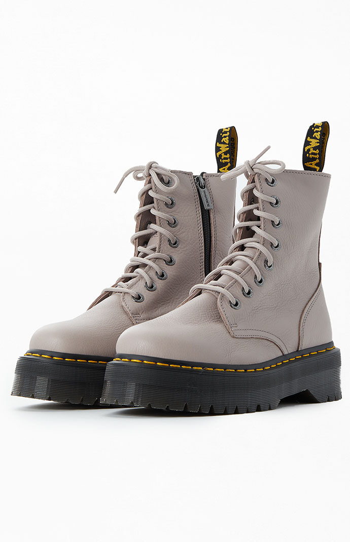 Dr Martens Women s Taupe Jadon Vintage Pisa Platform Boots PacSun