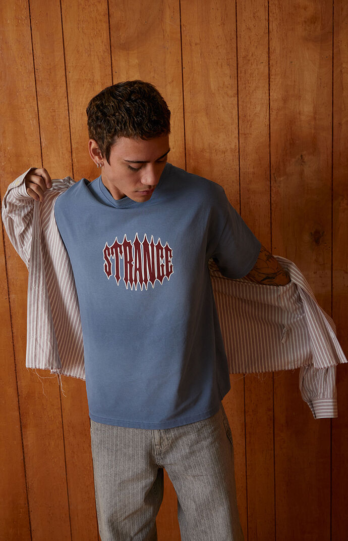 Pacsun Blue Strange Rhinestone T-Shirt