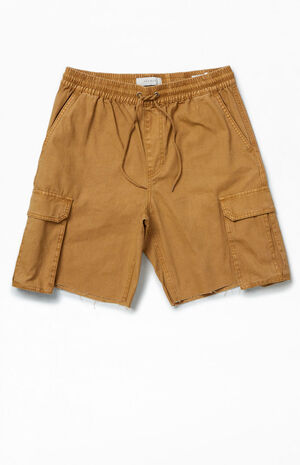 Eco Khaki Baggy Cargo Shorts image number 1