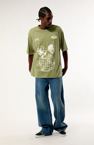 Angel Globe Relaxed Boxy T-Shirt image number 2