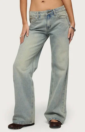 Holly Low Rise Straight Leg Jeans image number 1