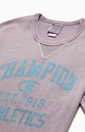 Purple Vintage Wash V-Notch T-Shirt image number 2